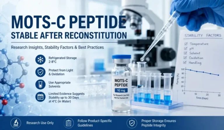 MOTS-C Peptide Stable After Reconstitution