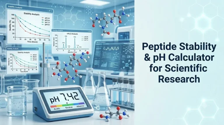 Peptide Stability and pH Calculator for Research